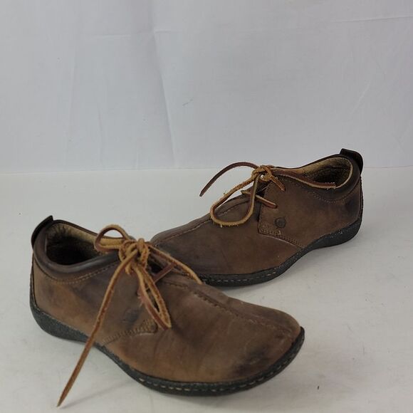 Born Sahara Brown Nubuck Leather Women's Shoes - Picture 3 of 16